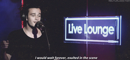 amutualddiction:Rather Be by the 1975 at Live Lounge // requested by theonethatissecrectlyabanana