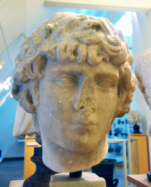 myglyptothek:Portrait of Antinous. From Rome. 130s AD. Marble. National Museum of Denmark, Copenhage