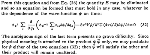 ⭐The Schrödinger Equation⭐ from Schrödinger’s 1926 paper “An Undulatory T