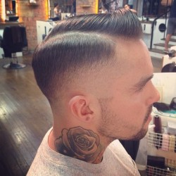 Vintagebarbershop:  @Weerebel Hair By Simon @ Rebel Rebel. 101 Union St, Glasgow,