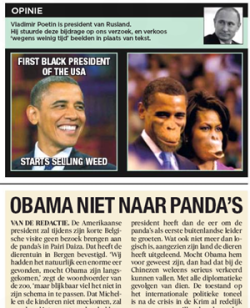 thisiseverydayracism:  Belgian newspaper