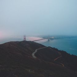 5pts:  Way out here. #5pts #sanfrancisco #goldengatebridge 