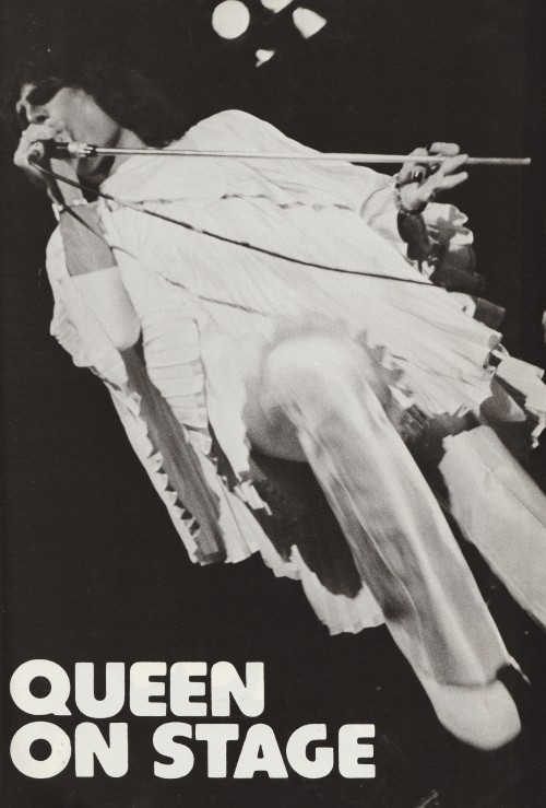 bumholian: Freddie Mercury on stage, mid-seventies.
