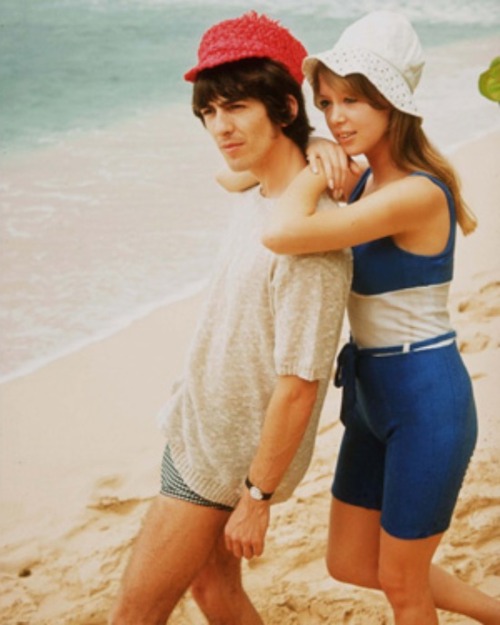 thebeatlesordie:  George and Pattie Harrison’s honeymoon in Barbados, February 8, 1966