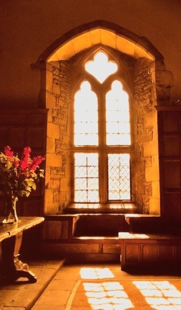 Arched Window, Haddon Hall, Derbyshire, England