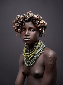 Ethiopian Dassanech girl, by Joey L.