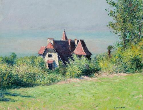 Villas paintings Gustave Caillebotte &hellip;.ImpressionismVillers-sur-Mer  1880.Villas at Villers S