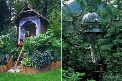 maryjani:  wild-nirvana:  ॐ My Spiritual World☽  Okay who’s gonna live in one of these tree houses with me! Haha;)