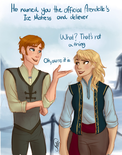 shybowtie:princess-anna-sexual:princepeterwolf:Genderbent Frozen by JuliaTHIS IS SO ADORABLE DO YOU 