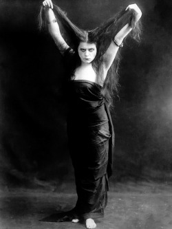 Silent film star, Theda Bara, known as “The