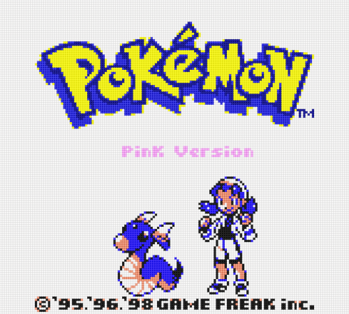 Our first rom hack!Pokémon Pink Version, 2014Hack of: Pokémon Blue Version, 1996/1998