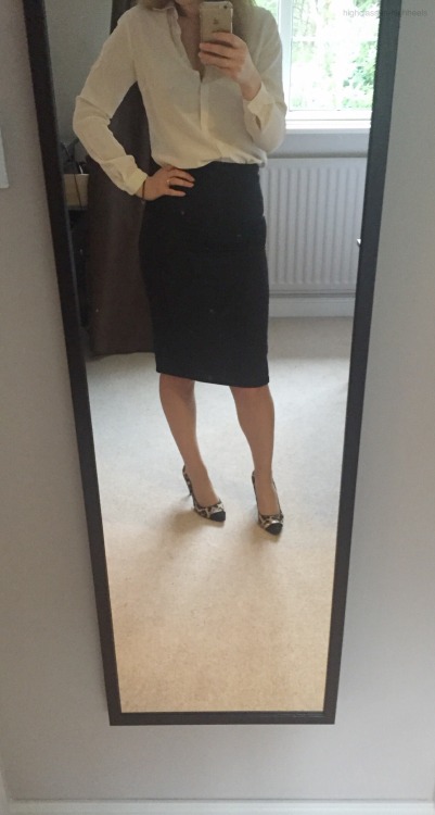 highclass-in-highheels: Off to work I go