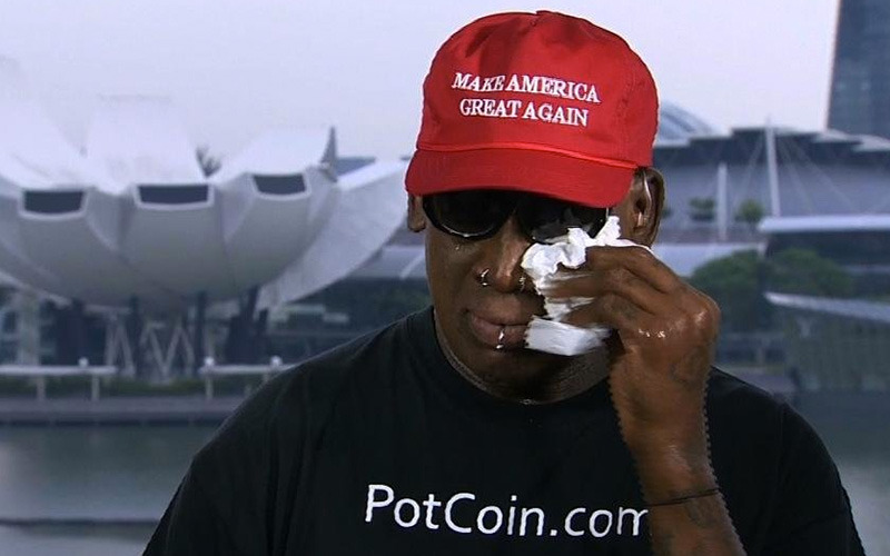 dirtbaby2016: dirtbaby2016:  dirtbaby2016: dennis rodman going on cnn in a maga hat