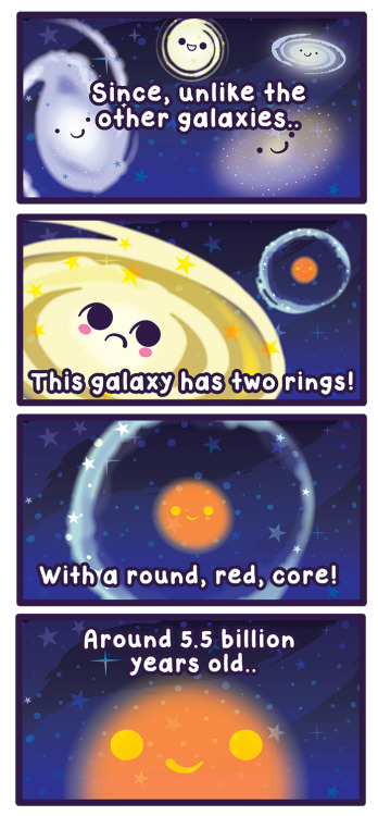 cosmicfunnies: Happy Sunday everyone!  Here is a comic about a strange, yet unique galaxy! http