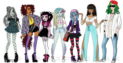 xmissxnavix:  PART 2 Clawdeen changesLagoona changes  ——-(still not the final version, some parts (like ghoulia) are still a bit sketchy ect)(also don’t you just love it how tumblr ruins the quality of my drawings)THE FIRST VERSION OF MY REDESIIIGNSS.WHAT