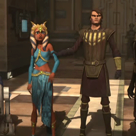 the-far-bright-center:anakinpls:rosbridge:Leia in Return of the Jedi and Anakin in Slaves of the Rep