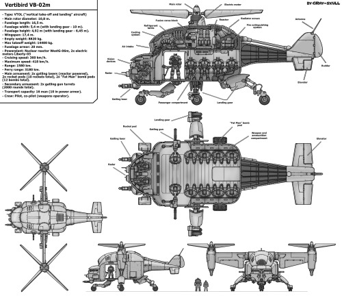 Vertibird VB-02m by Gray-Skull &mdash; My DeviantArt My Twitter My Patreon