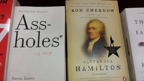 terpsikeraunos: i didn’t realize aaron burr got a job at barnes &amp; noble