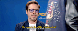 van-dyne: Tom Holland crashes Robert Downey Jr’s interview because Robert facetimed him during his interview in Berlin