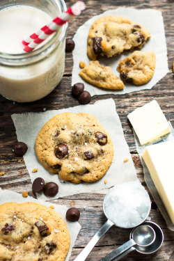 fullcravings:  Gluten Free Chocolate Chip Cookies with Coconut Oil &amp; Butter   Like this blog? Visit my Home Page or Video page for more!And please Subscribe to the Email Club  (it&rsquo;s free) for a sexy bonus gift :)~Rebloging the Art of the female