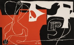 magictransistor:  Le Corbusier, Les dés sont jetés (lithograph and tapestry), 1959, 1960. 