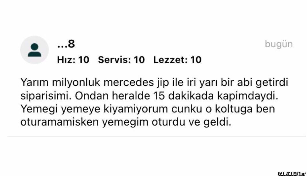 ...8 Hız: 10 Servis: 10...