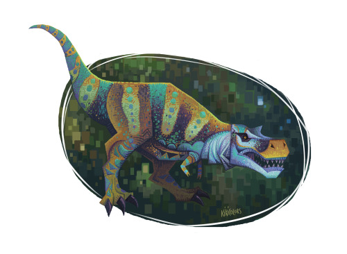 i love giving dinosaurs chameleon colors