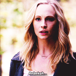 klarolinecrimes:AU: Rebekah comes back to Mystic Falls to see her fellow blonde. 
