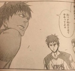 kurogamis:  AOMINE TELLING THEM TO GO LICK