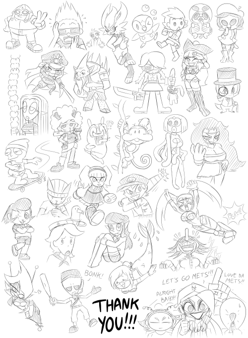 jpsupper:Backer doodles finished! Thank you all so much. 
