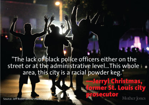 missauset:journolist:Here’s a by-the-numbers look at who lives in Ferguson, who’s in charge, who get