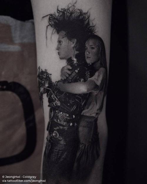 By JeongHwi · Coldgray, done in Seoul. http://ttoo.co/p/35781 actor;arm;big;black and grey;edward scissorhands film;edward scissorhands;facebook;famous character;fictional character;film and book;jeonghwi;johnny depp;patriotic;tim burton;twitter;united states of america