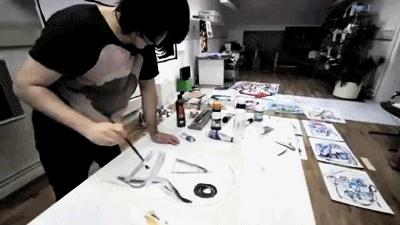 Noel Fielding Scribblings (x)