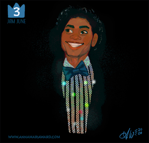 #JamJune 2020 Number 3. I&rsquo;m drawing one MJ fanart piece every day of June inspired by his Huma