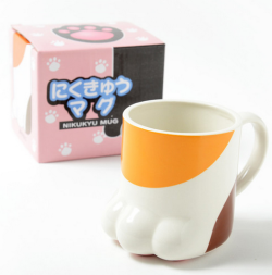 playful-bunny:  Cat Paw Mug (Calico)