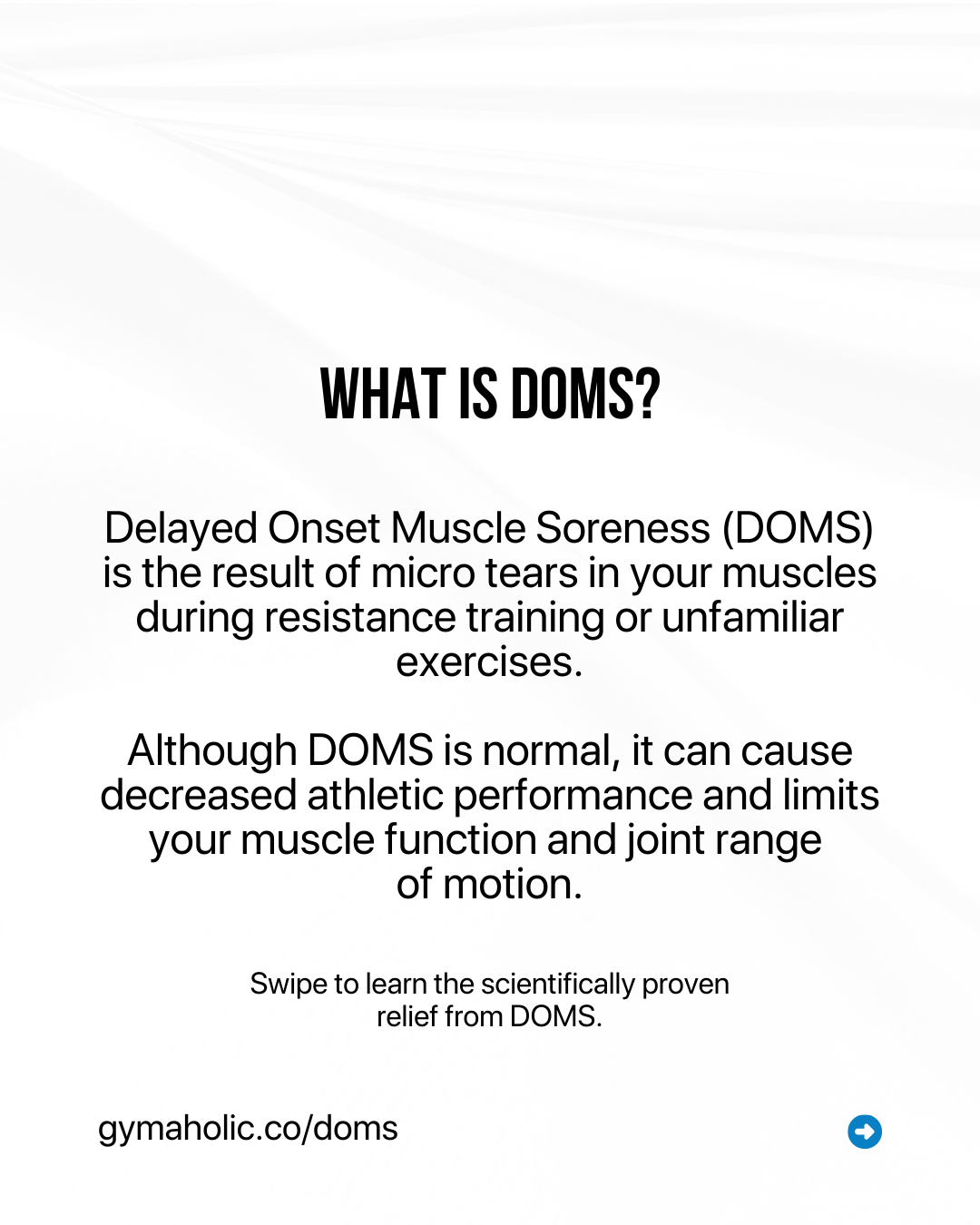 Muscle soreness can be annoying to deal with