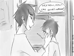 Roman-Kun:  Ageswap!Hidashi - So One Night, Hiro Heard Tadashi Crying In His Bed.