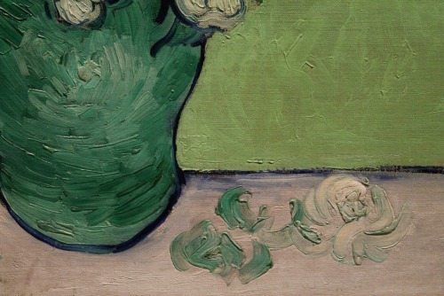 frecklesandfilms: Roses (detail), Vincent van Gogh, 1890