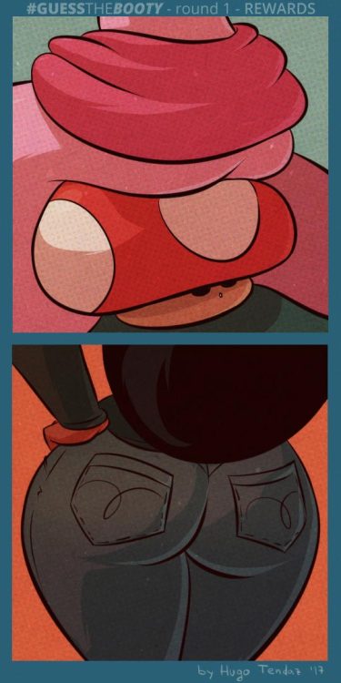 Guess the Booty Round 1 Rewards for @fleeee - Princess Peach from Super Mario and @superion123​ - his OC Mrs. Simmons. They both commented on Tumblr. Congratulations to winners and thank you all who played the game. Get ready for Round 2 in March.Watch
