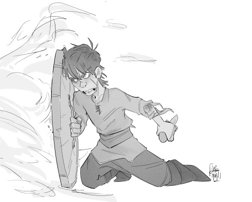 HUNTER AU“You killed the dragon, lad. Now you gotta catch up with the rest of us.”Apparently not eve