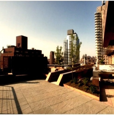 Deck - RooftopInspiration For A Mid-sized Contemporary Rooftop Deck Remodel With An Awning