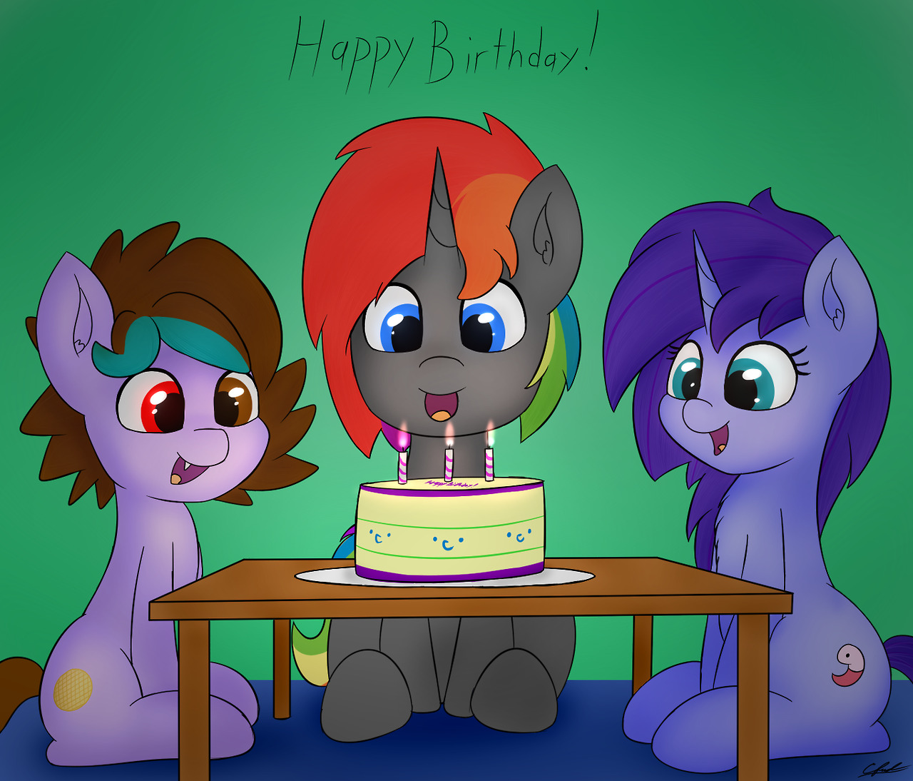 seafooddinner:A birthday gift for @shinodage / @shinonsfw (as well as myself and