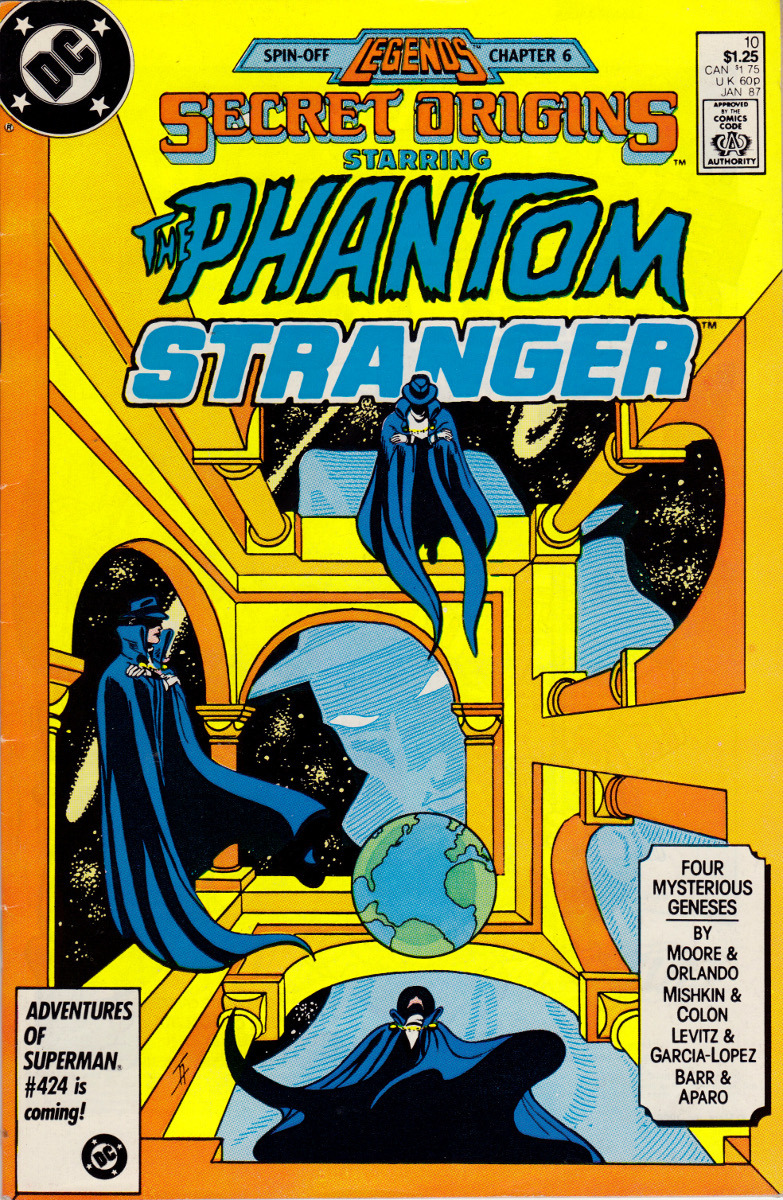 Secret Origins starring The Phantom Stranger No. 10 (DC Comics, 1987). Cover art