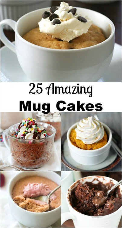 25 Mug Cakes from Will Cook for Smiles. There are so many different types of quick and easy mug cake