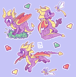 hedgehominoid:Spyro Stickers -Hedge