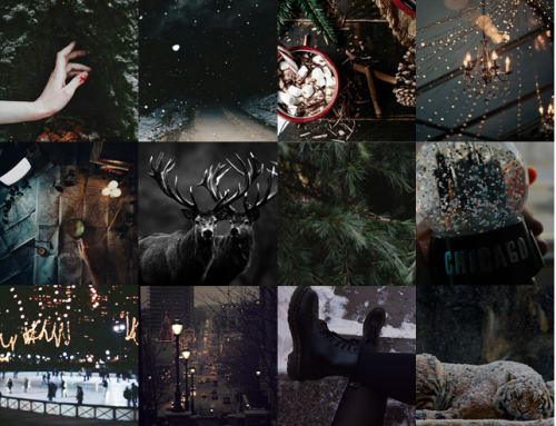 Okay so the what-should-have-been-the-original aesthetic for anon, a christmas themed, slytherin, th