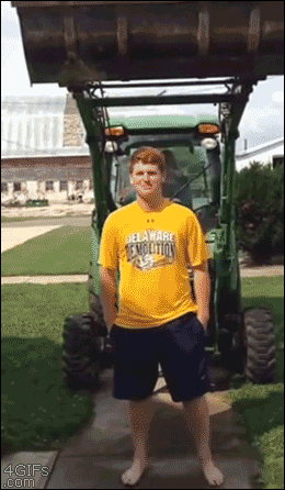 4gifs:  ALS ice bucket challenge with a tractor