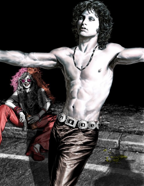 ungoliantschilde:  Lee Bermejo ~ Musician Portraits for XL Magazine, from Italy. This is part 1 of 2. Check out http://leebermejo.blogspot.com.  In the same order I posted them: -Johnny Cash -Bon Scott -Elvis Presley -Michael Jackson -Janis Joplin and