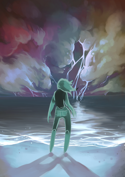 novallion: novallion:  I painted a thing today. Of my OC…   Working on it.. 