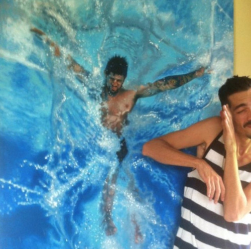 hahamagartconnect:  idea-ing:  Incredibly lifelike paintings of swimmersArtist: Gustavo Silva Nuñez  It’s hard to woo me with realism these days…but I’m going to acquiesce to this artist because this is amazing work. 